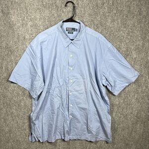 Polo by Ralph Lauren Shirt Mens XL Clayton Short Sleeve Blue Lightweight Cotton